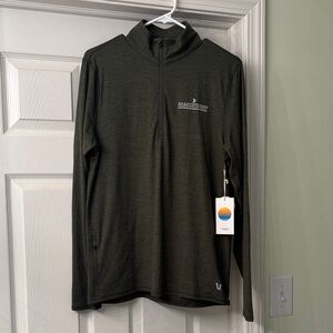 Vuori Orangetheory Olive Quarter-Zip Pullover